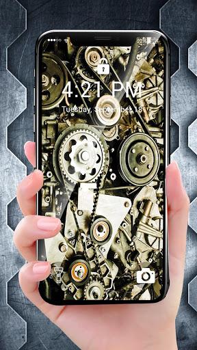 Mechanical Gear APUS Live Wallpaper - Image screenshot of android app