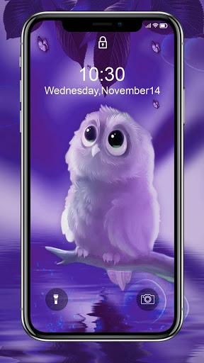 Cute Owl APUS Live Wallpaper - Image screenshot of android app