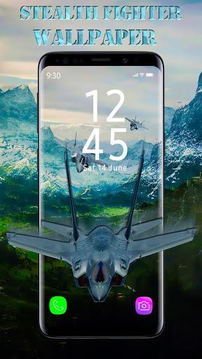 Stealth Fighter APUS Live Wallpaper - Image screenshot of android app