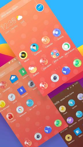 Round Colorful Ball Box --APUS Launcher theme - Image screenshot of android app
