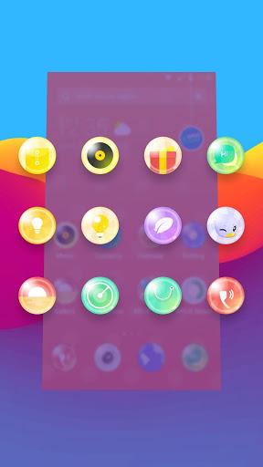 Round Colorful Ball Box --APUS Launcher theme - Image screenshot of android app