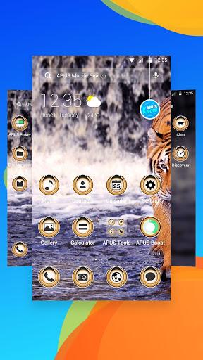 Fierce Wild Tiger APUS theme & HD wallpapers - Image screenshot of android app