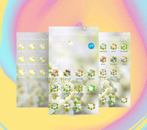 Green Spring Forest-APUS theme & wallpapers - Image screenshot of android app