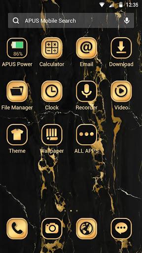 Business Golden Black APUS Launcher theme - عکس برنامه موبایلی اندروید