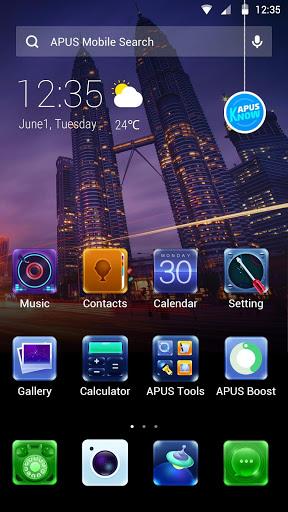 City-APUS Launcher theme - Image screenshot of android app