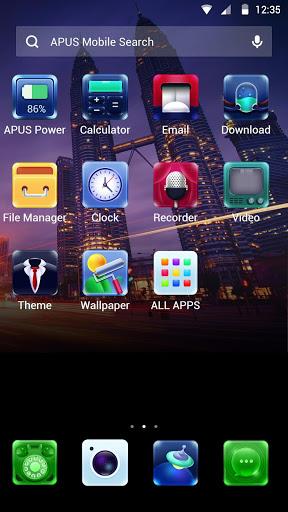 City-APUS Launcher theme - Image screenshot of android app