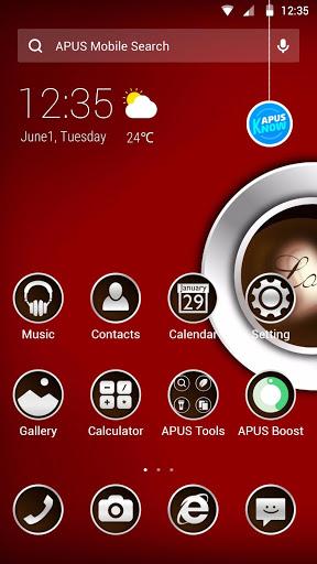 Coffee-APUS Launcher theme - Image screenshot of android app