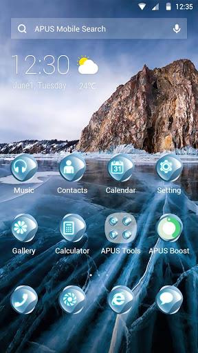 Cold Ice-APUS Launcher theme - عکس برنامه موبایلی اندروید