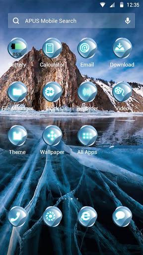 Cold Ice-APUS Launcher theme - عکس برنامه موبایلی اندروید