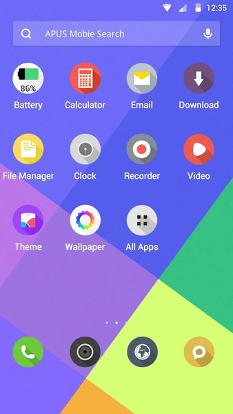 Color Shadow theme for APUS - Image screenshot of android app