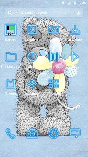 Lovely teddy bear theme - عکس برنامه موبایلی اندروید