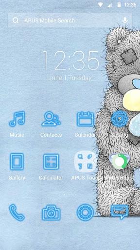 Lovely teddy bear theme - Image screenshot of android app