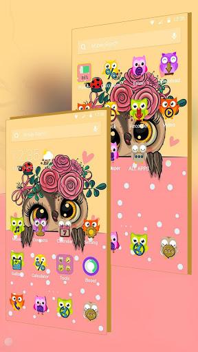 Cute Owl APUS Launcher Theme - عکس برنامه موبایلی اندروید