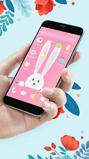 Kawaii Rabbit APUS Launcher theme for free - عکس برنامه موبایلی اندروید
