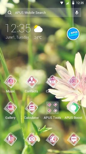 Daisy-APUS Launcher theme - Image screenshot of android app