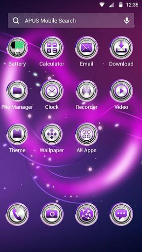 Dazzling-APUS Launcher theme - Image screenshot of android app