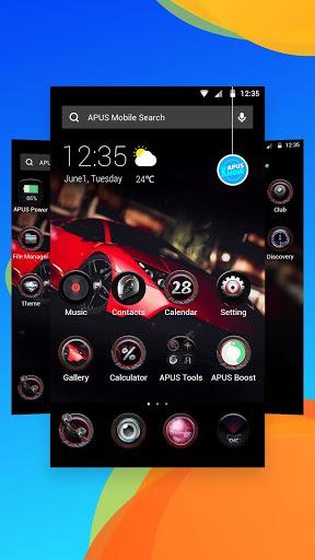Red Speed car-APUS Launcher theme - Image screenshot of android app