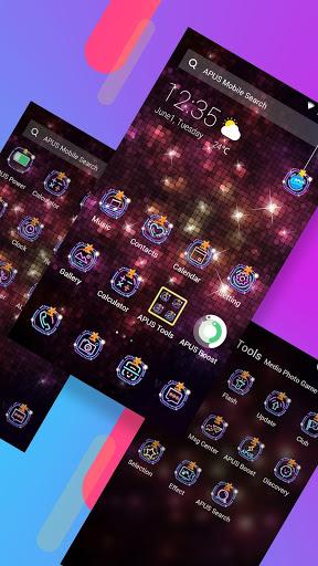 Colorful nightlife -APUS Launcher theme - Image screenshot of android app