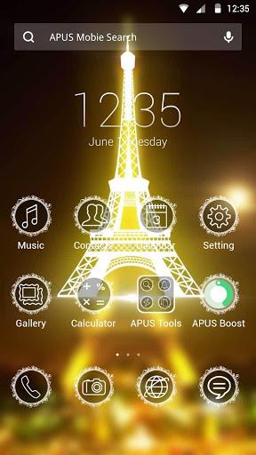 Eiffel Tower theme for Apus - عکس برنامه موبایلی اندروید