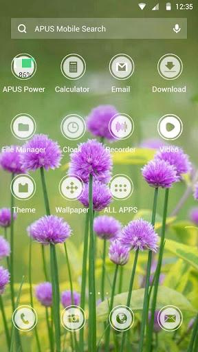 Flower-APUS Launcher theme - Image screenshot of android app