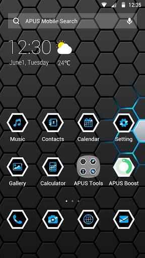 Honeycomb-APUS Launcher theme - Image screenshot of android app