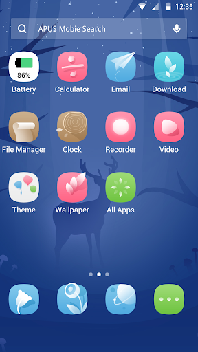 Forest Deer Fantasy theme&HD Wallpaper - Image screenshot of android app