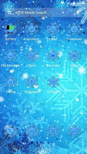 Frozen-APUS Launcher theme - Image screenshot of android app