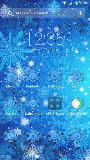 Frozen-APUS Launcher theme - Image screenshot of android app