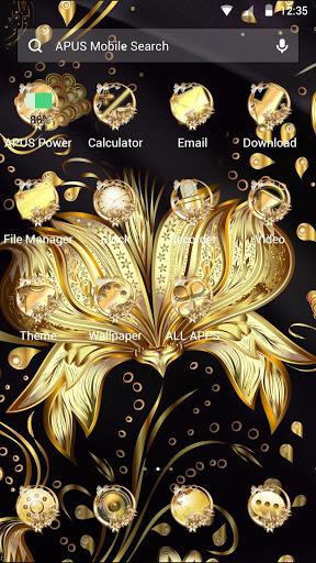 Golden Flower Theme & HD wallpapers - عکس برنامه موبایلی اندروید