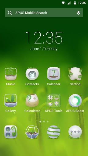 Green Day theme for APUS - Image screenshot of android app