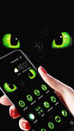 Green Dragon Eyes APUS Launcher Theme - عکس برنامه موبایلی اندروید