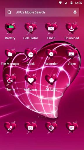 Heart APUS theme - عکس برنامه موبایلی اندروید