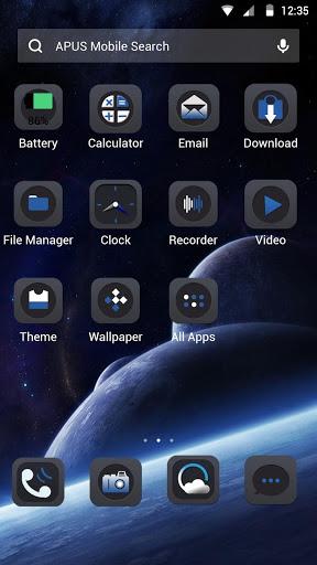 Planets-APUS Launcher theme - Image screenshot of android app