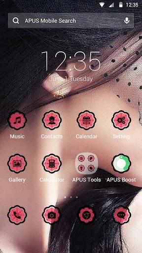Lace and Rose theme for APUS - Image screenshot of android app