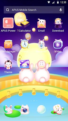 Rabbits-APUS Launcher theme - عکس برنامه موبایلی اندروید