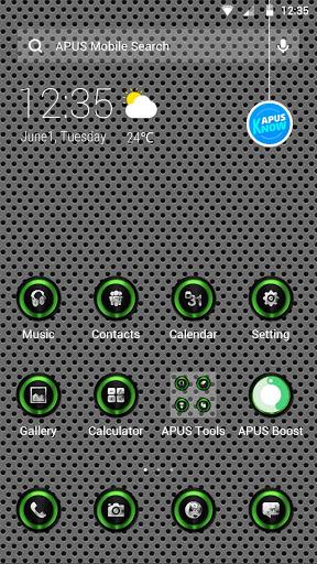 Metallic-APUS Launcher theme - Image screenshot of android app