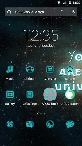 Universe-APUS Launcher theme - Image screenshot of android app