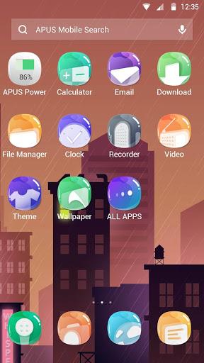 Whisper-APUS Launcher theme - Image screenshot of android app