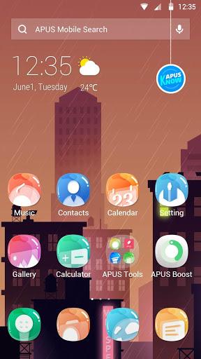 Whisper-APUS Launcher theme - Image screenshot of android app