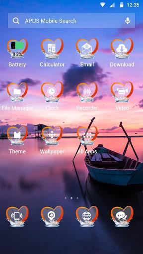 Happinessi-APUS Launcher theme - Image screenshot of android app