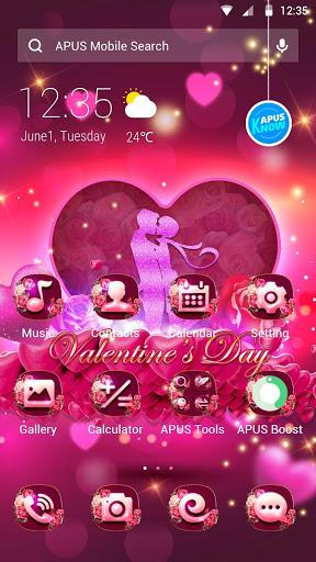 Pink Intimate Lover-APUS Valentine's Day Theme - Image screenshot of android app