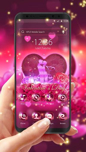 Pink Intimate Lover-APUS Valentine's Day Theme - Image screenshot of android app