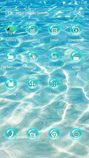 Pure Water-APUS Launcher theme - Image screenshot of android app