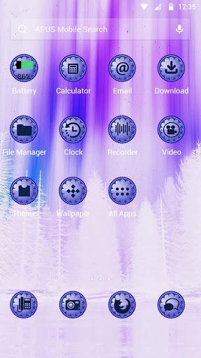 Purple|APUS Launcher theme - Image screenshot of android app