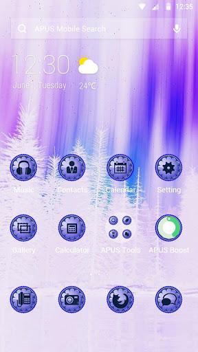 Purple|APUS Launcher theme - Image screenshot of android app