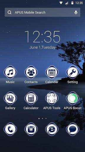 Quite-APUS Launcher theme - Image screenshot of android app