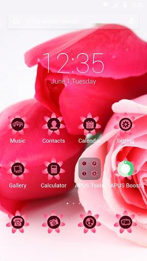 Rosa-APUS Launcher theme - Image screenshot of android app