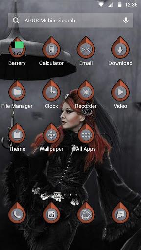 Silent-APUS Launcher theme - Image screenshot of android app