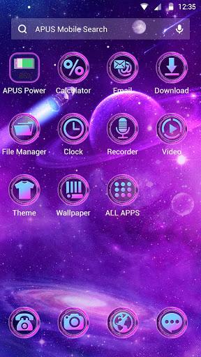 Space Galaxy APUS Launcher theme - عکس برنامه موبایلی اندروید