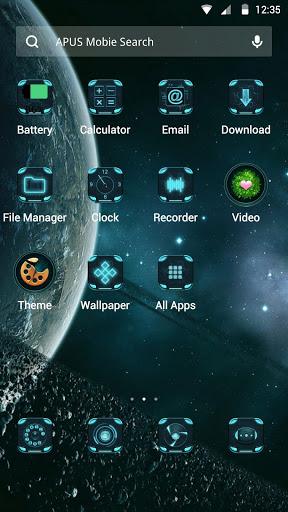 Space Station APUS theme - Image screenshot of android app